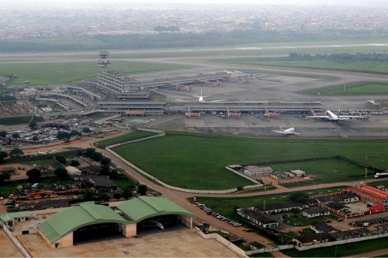 Murtala Mohammed International Airport i Lagos, Nigeria 