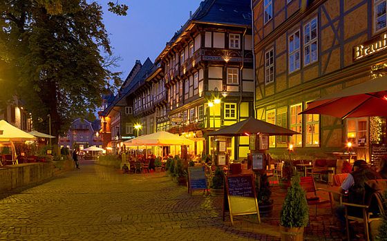 Restaurants at the Kirchhof, Goslar, Germany