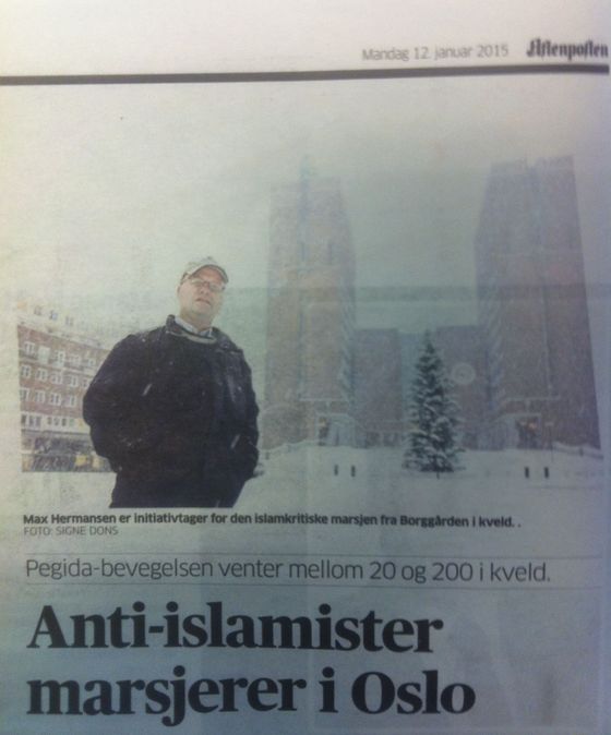 Pegida i Oslo 12.01.15
