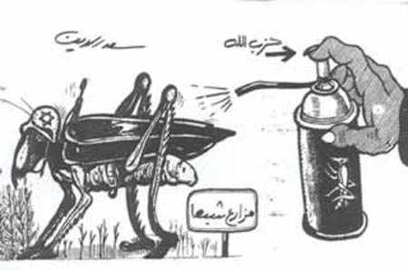 Arabisk karikatur - jødisk kakkerlakk