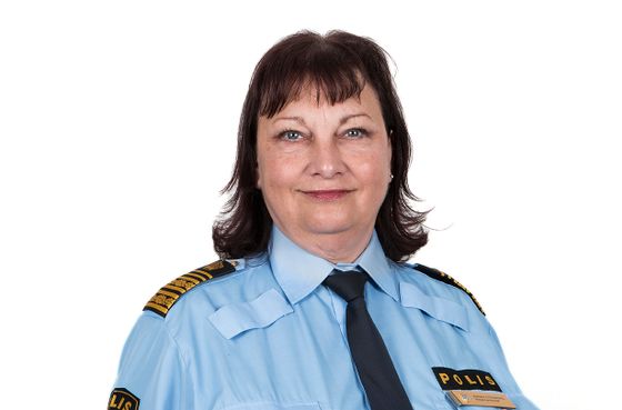 Annika Stenberg i uniform Regionpolischef region Syd