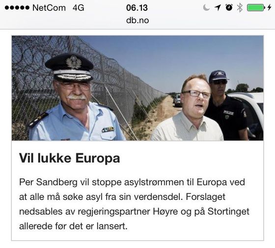 Sandberg vil lukke Europa