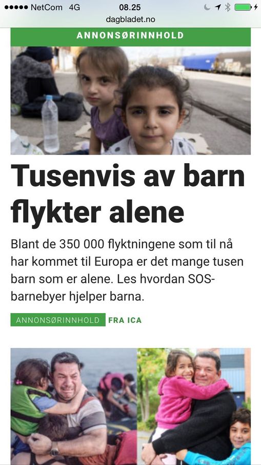 tusenvis av barn flykter alene