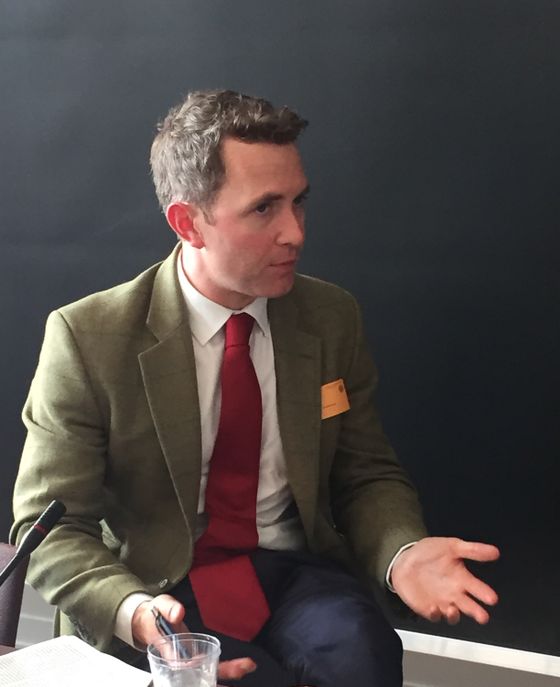 Karikaturstriden 10 år efter. Murray etter innlegget på Christiansborg, København 2015