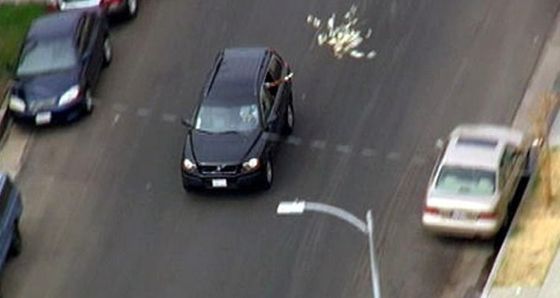 Penger ut av vinduet