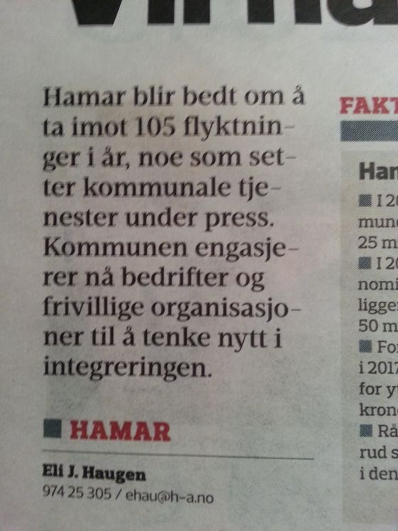 Hamar Arbeiderblad 22. januar