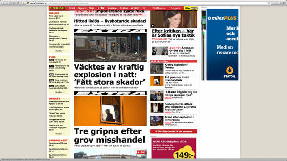 Det er Sverige, ikke Colombia.