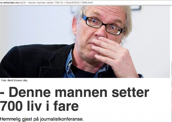 Lars Vilks Nettavisen - document.no:2016:04:nettavisenntb-gjor-lars-vilks-ansvarlig-for-truslene-mot-ham:
