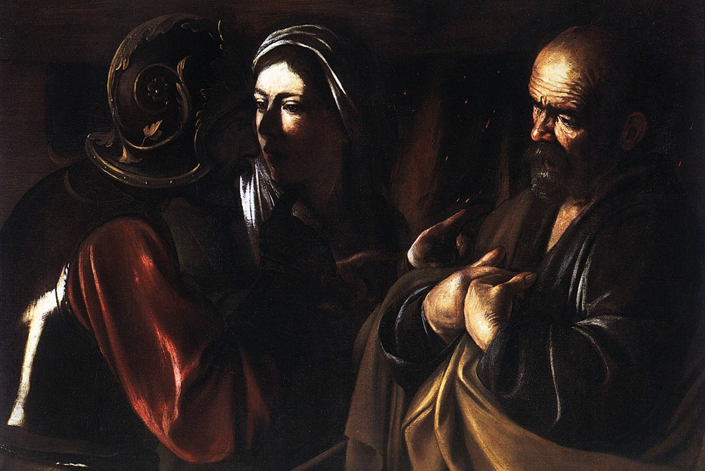 Caravaggio (1571–1610), Peters fornektelse (1609-10)&nbsp;<span>(+)</span>