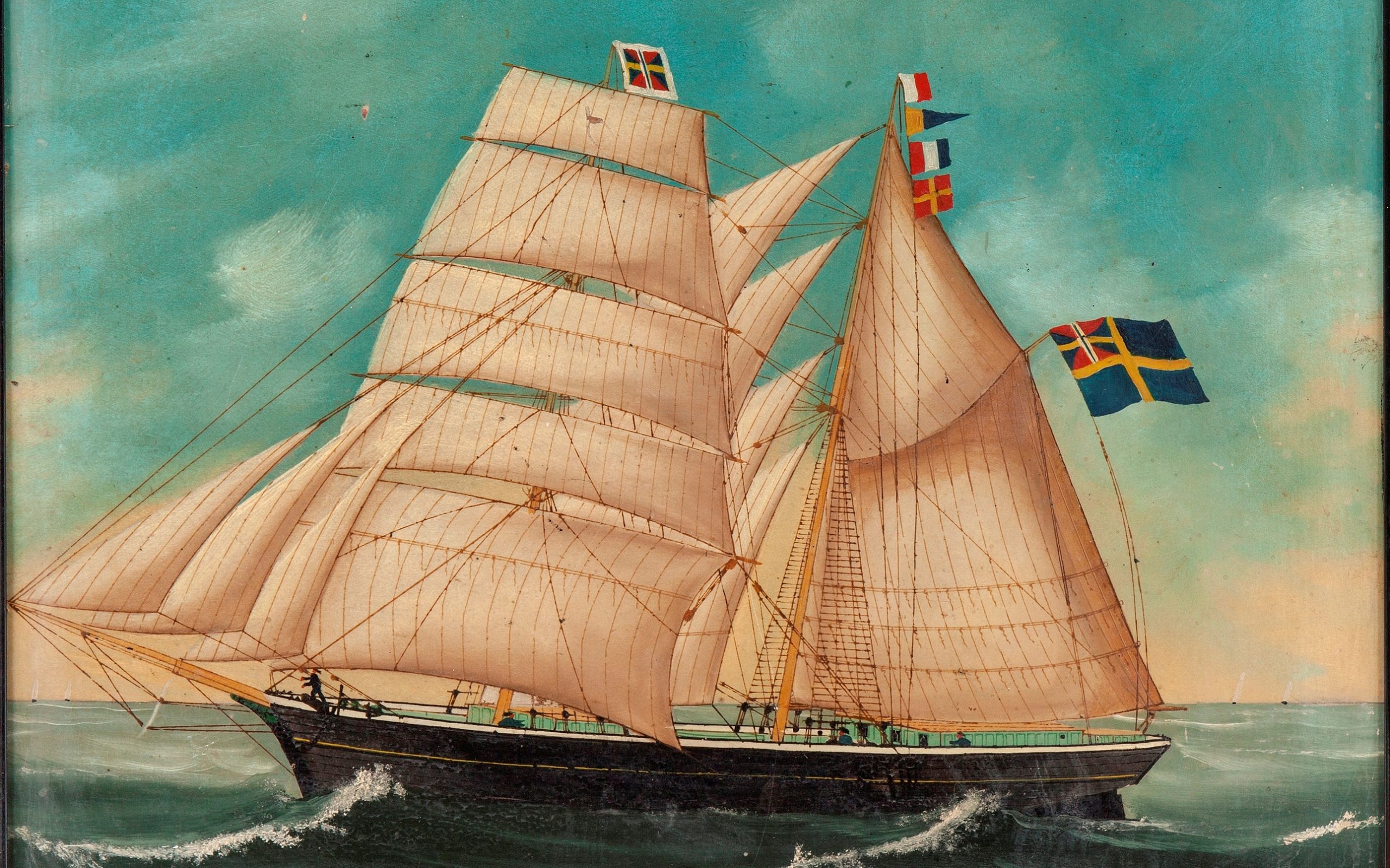 Brigantin, også kalt skonnertbrigg (1882)&nbsp;<span>(+)</span>