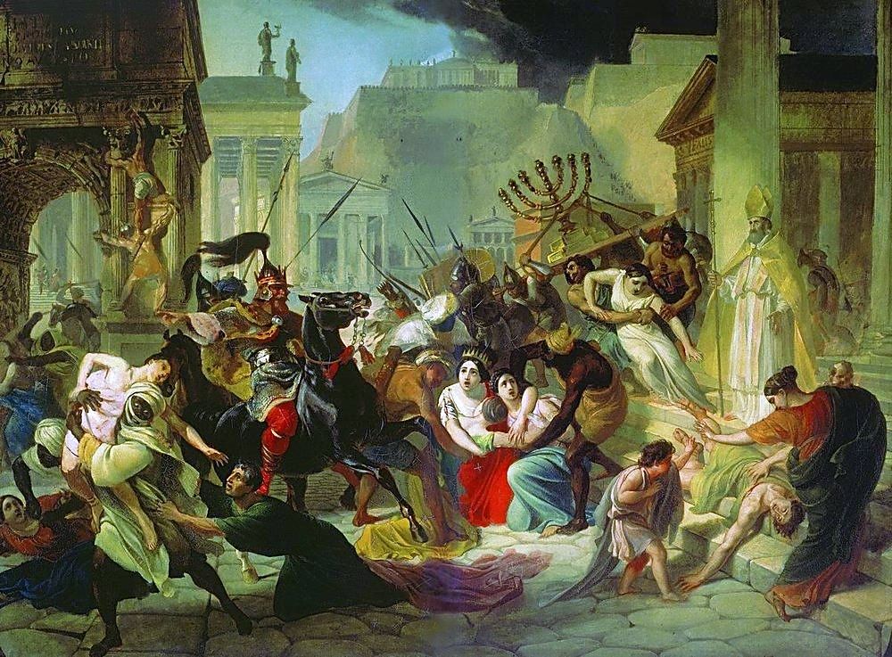 Vandal-kongen Genseric plyndrer Roma (1835-36)&nbsp;<span>(+)</span>