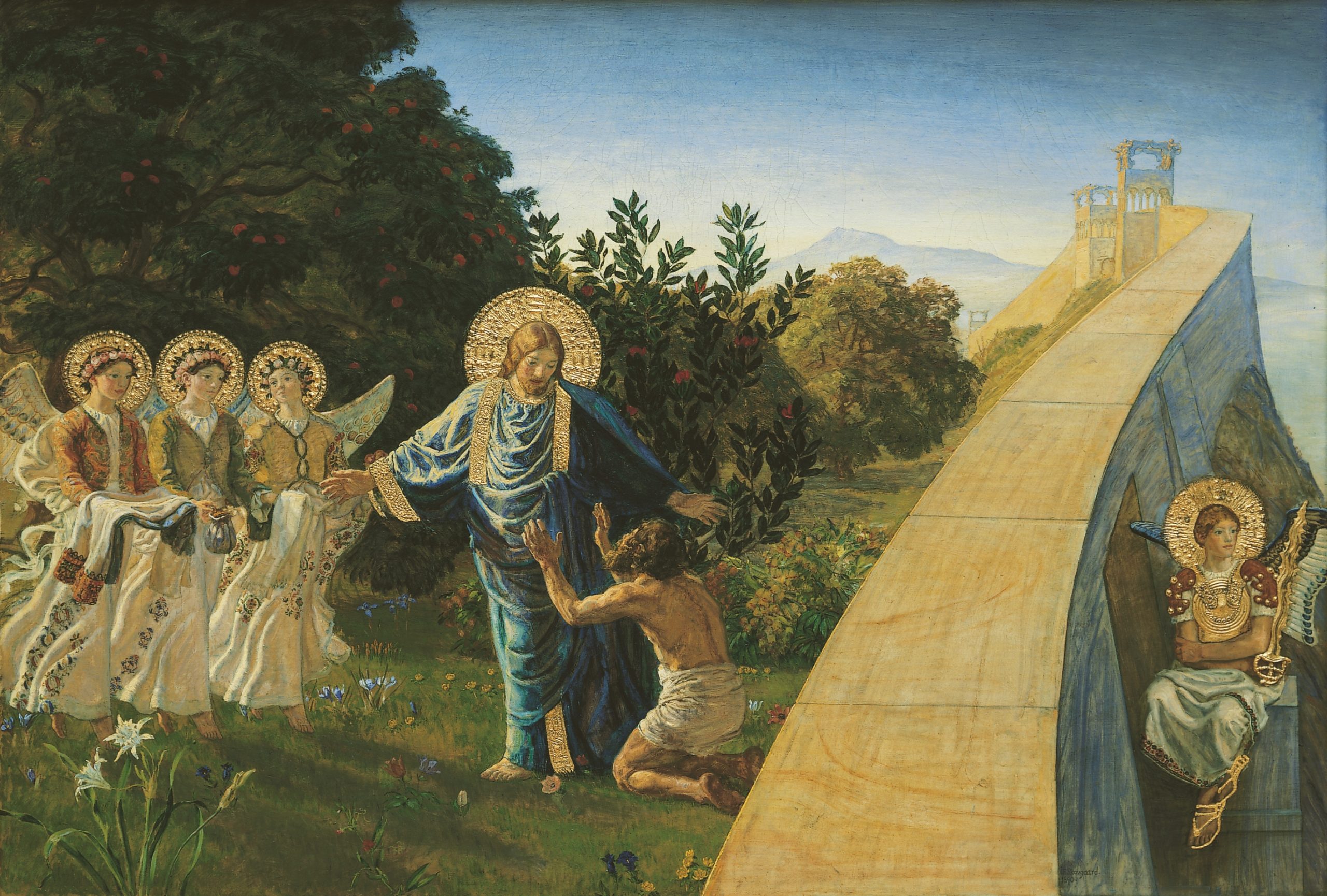 Kristus fører Røveren ind i Paradiset (1890)&nbsp;<span>(+)</span>