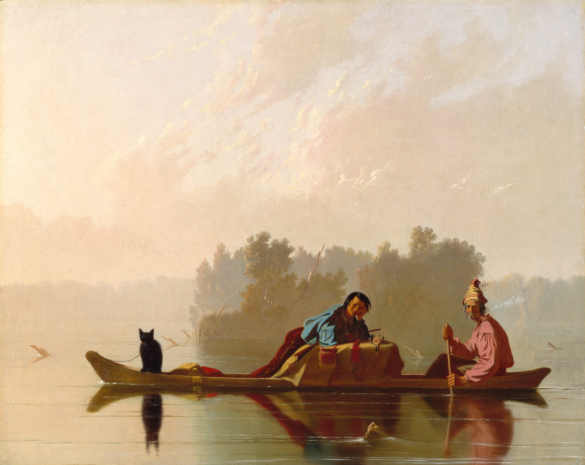 Working Title/Artist: Fur Traders Descending the Missouri Department: Am. Paintings / Sculpture Culture/Period/Location: HB/TOA Date Code: 10 Working Date: 1845 photography by mma, DT73.tif retouched by film and media (jnc) 9_8_09