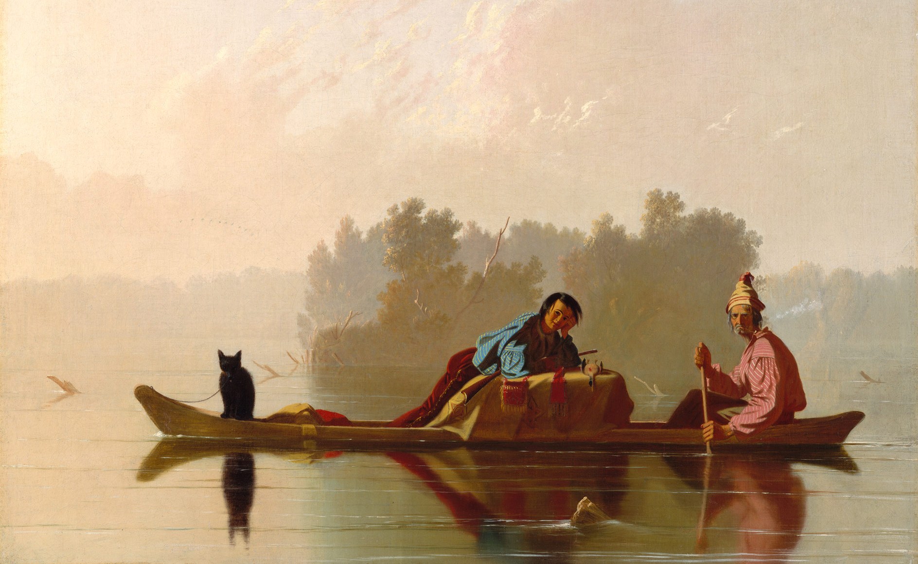 Fur Traders Descending the Missouri (c.1845)&nbsp;<span>(+)</span>