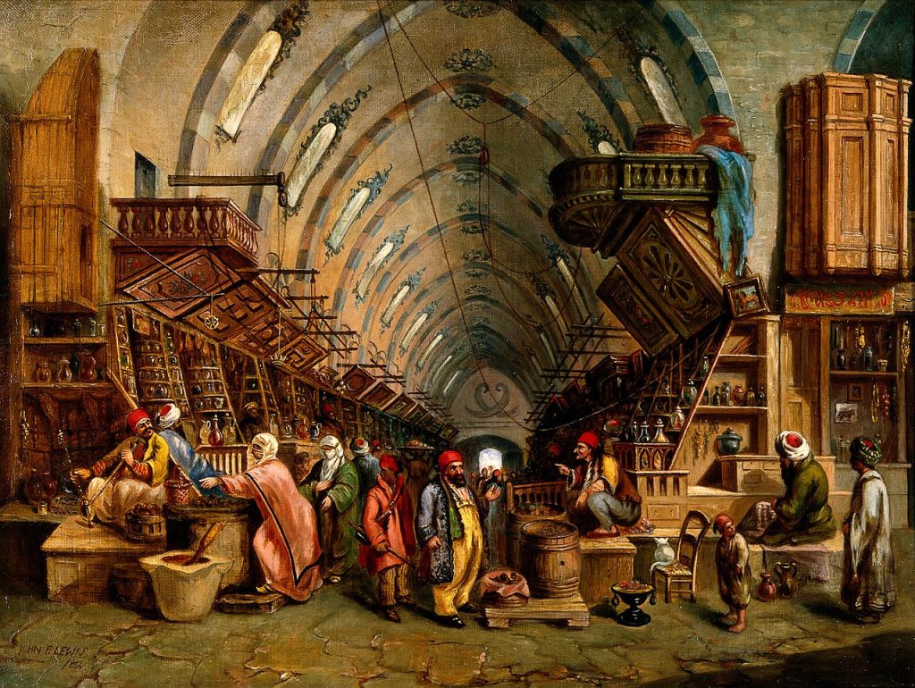 a_bazaar-_oil_painting-_wellcome_v0017599