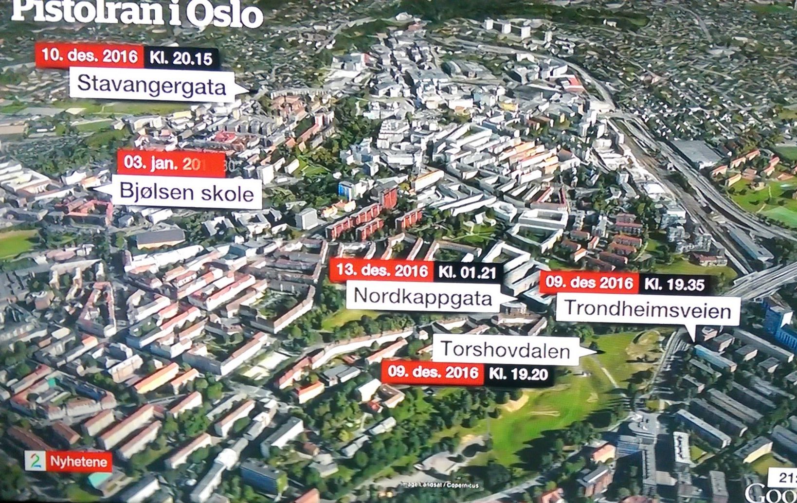 Oslo: Mann angrepet med skytevåpen og ranet&nbsp;<span>(+)</span>