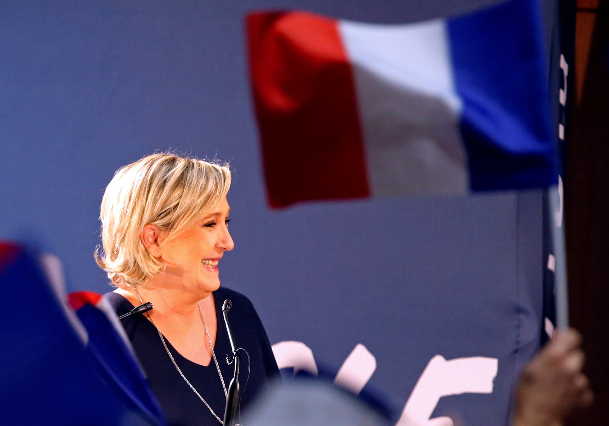 Marine Le Pen leder på siste meningsmåling&nbsp;<span>(+)</span>