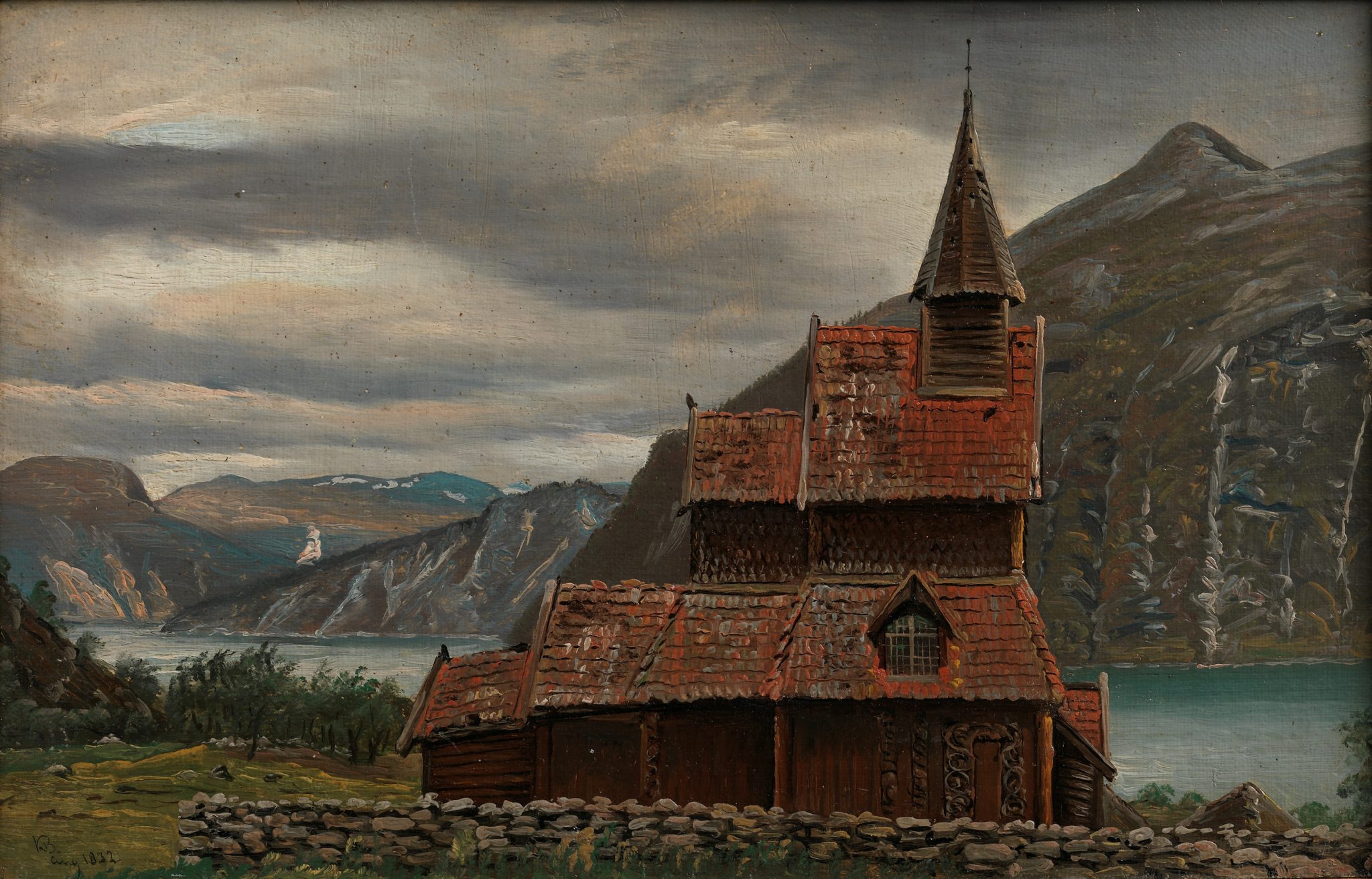 Urnes stavkirke i Sogn (1832)&nbsp;<span>(+)</span>