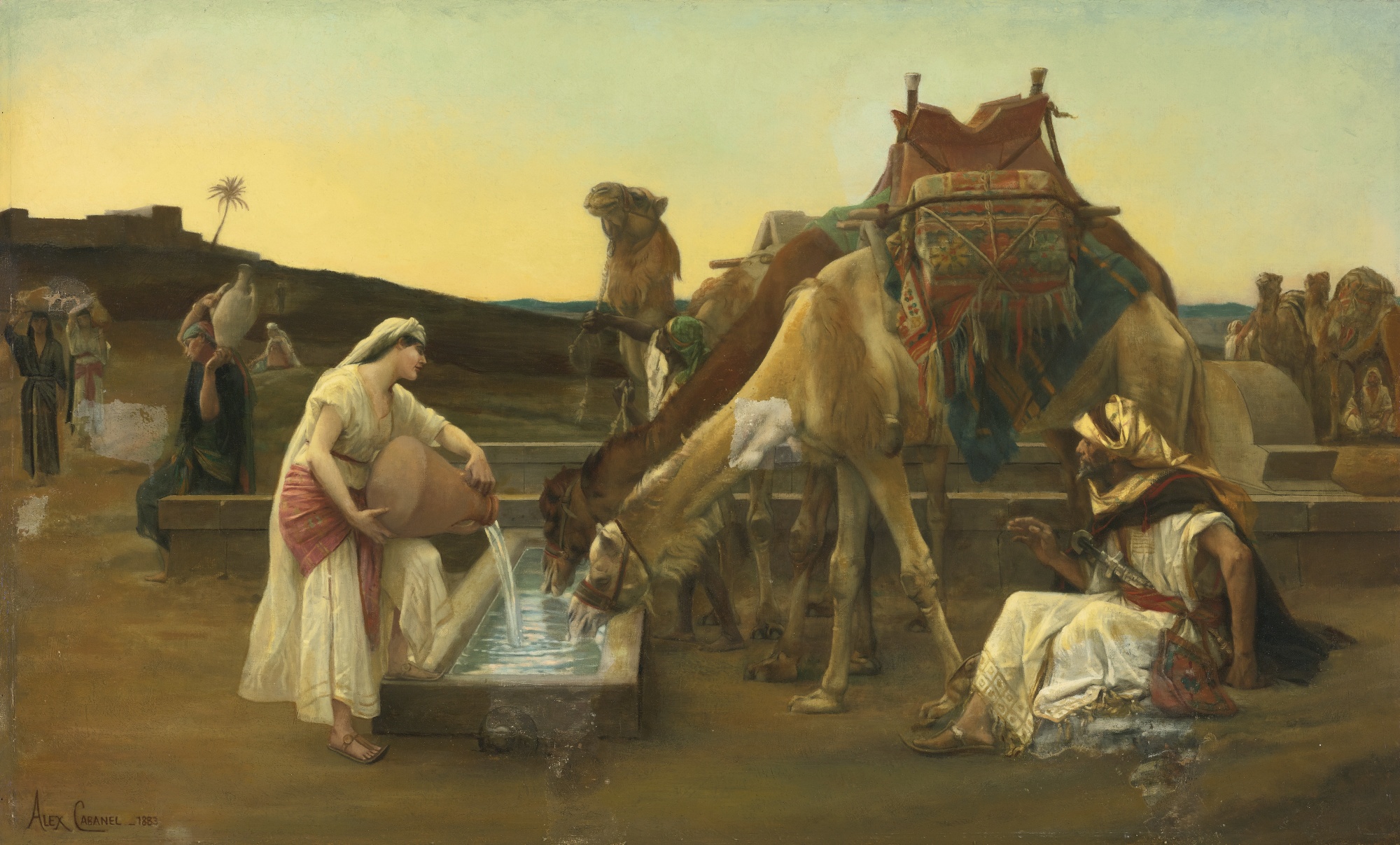 Rebekka og Eliezer (1883)&nbsp;<span>(+)</span>