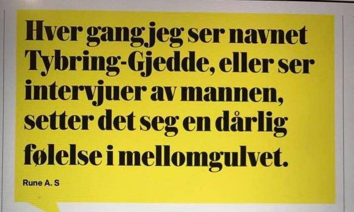VG frikjent i PFU for innlegg som lignet Tybring-Gjedde med en stygg og sleip fisk&nbsp;<span>(+)</span>