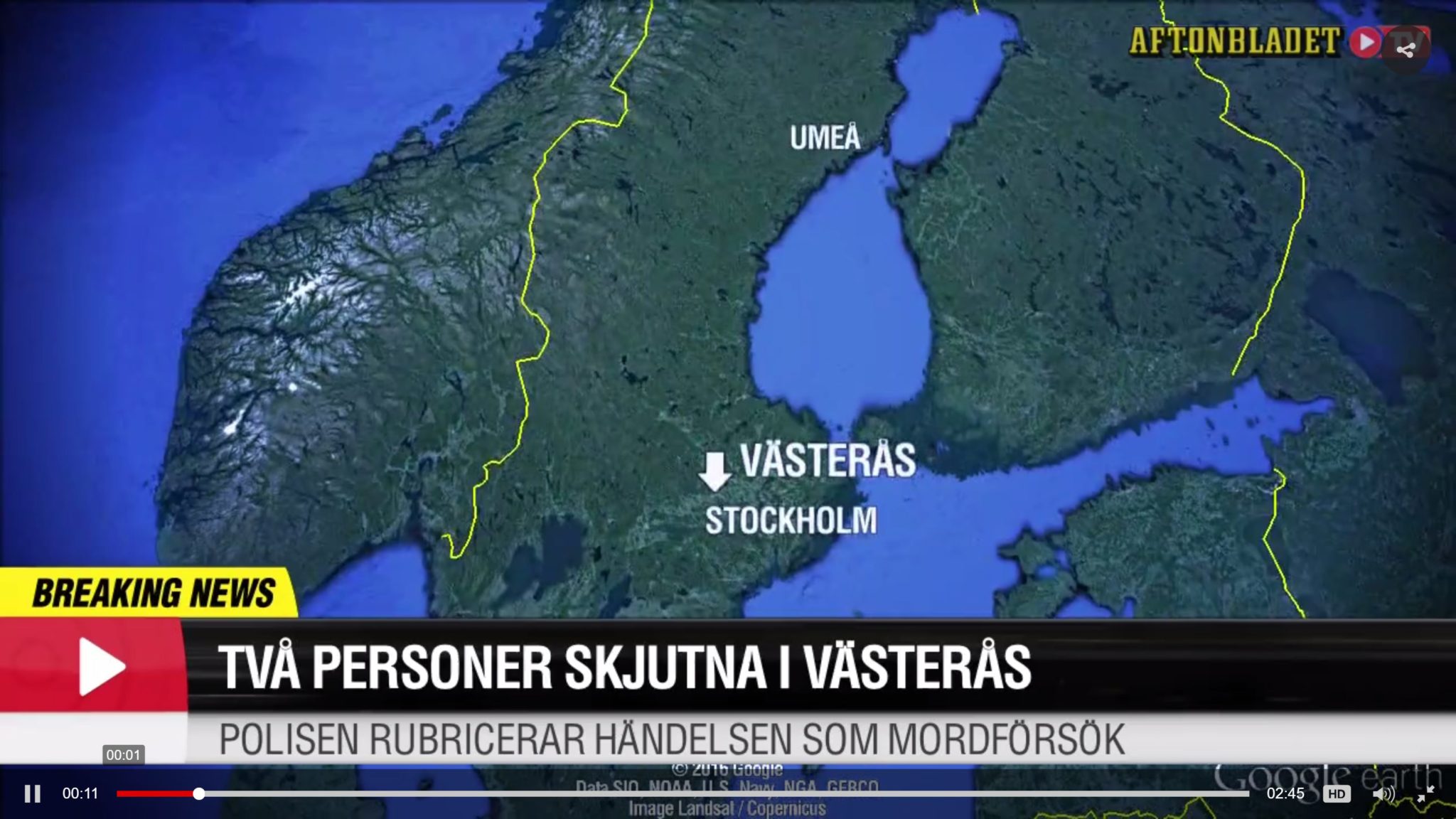 Sverige: To skutt i Västerås&nbsp;<span>(+)</span>