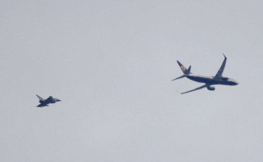 Ryanairfly måtte eskorteres av militærfly etter bombetrussel - oppdatert&nbsp;<span>(+)</span>