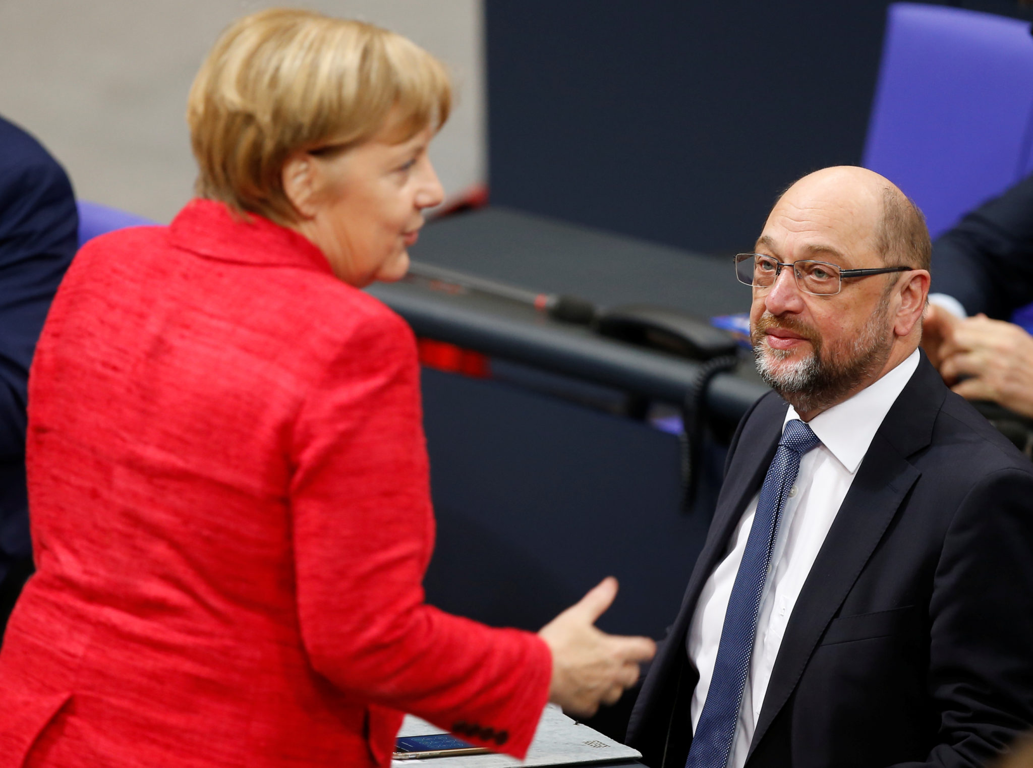 Merkel og Schulz enige om tak på innvandringen&nbsp;<span>(+)</span>