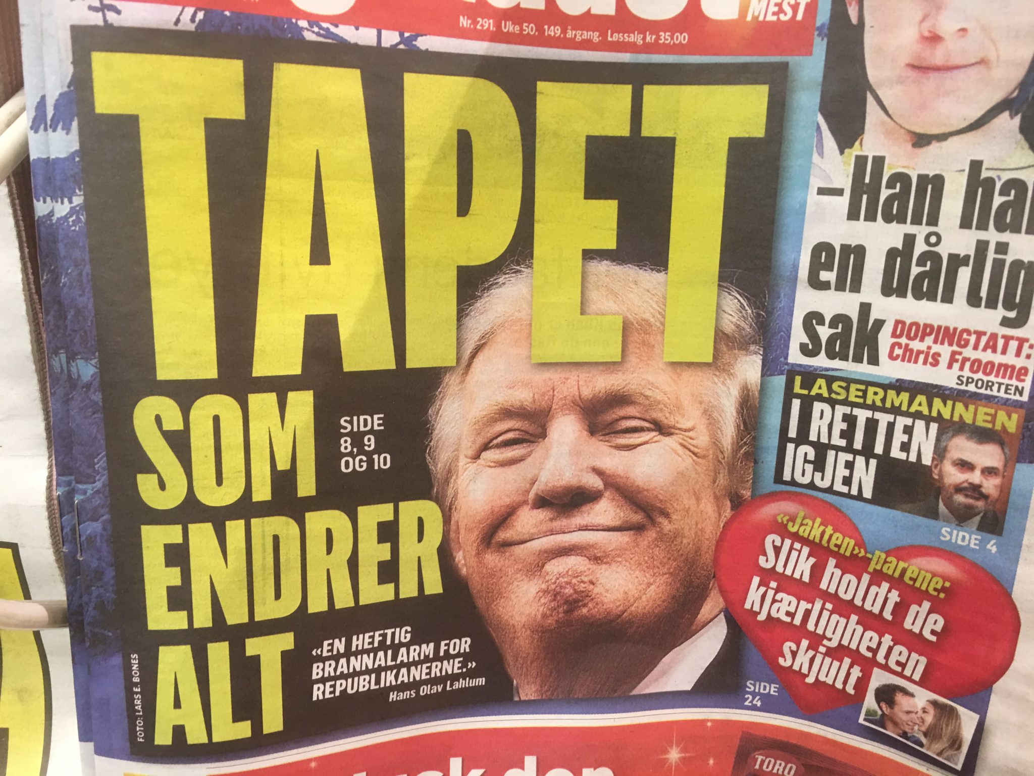 Trump suverent mest medieomtalt i 2017&nbsp;<span>(+)</span>