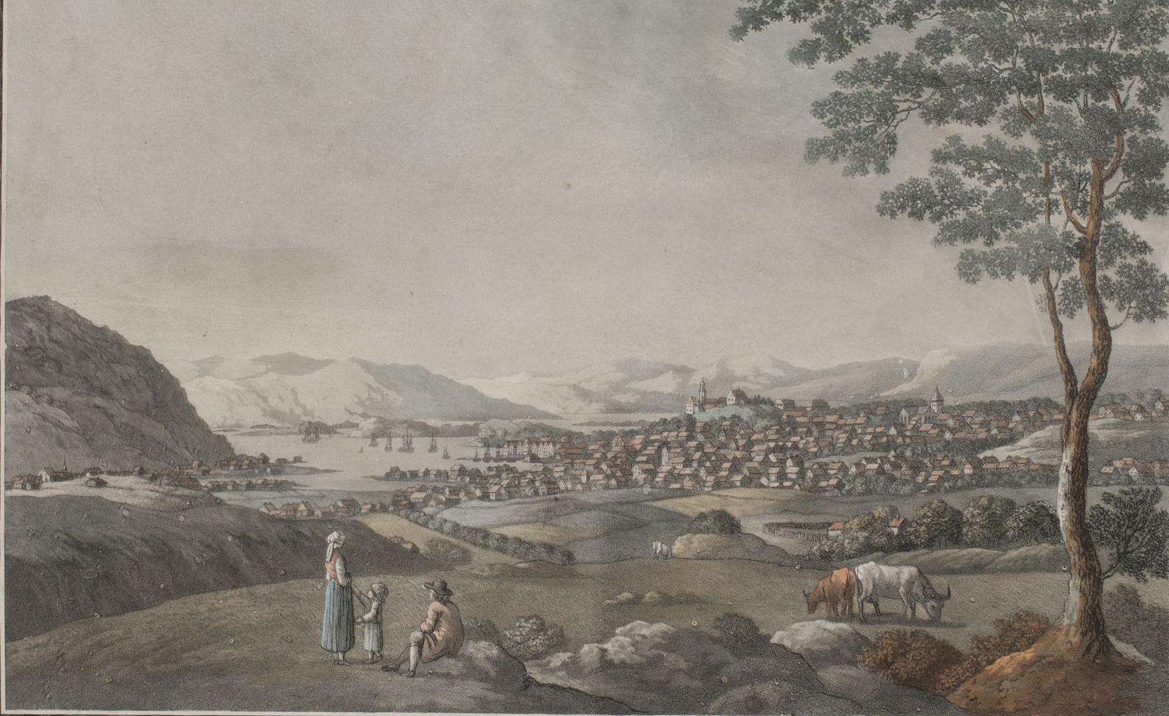 Christiania, fra Tøyen (c. 1800)&nbsp;<span>(+)</span>