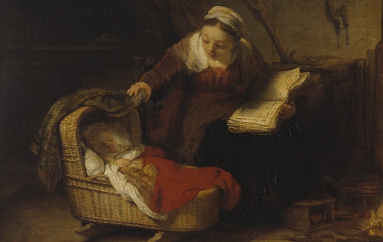 Den hellige familie med engler (1645)&nbsp;<span>(+)</span>