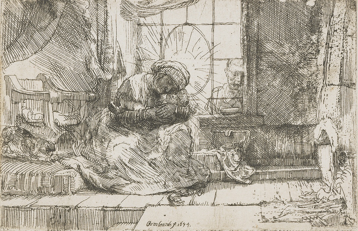 Den hellige familie med katt og slange (1654)&nbsp;<span>(+)</span>