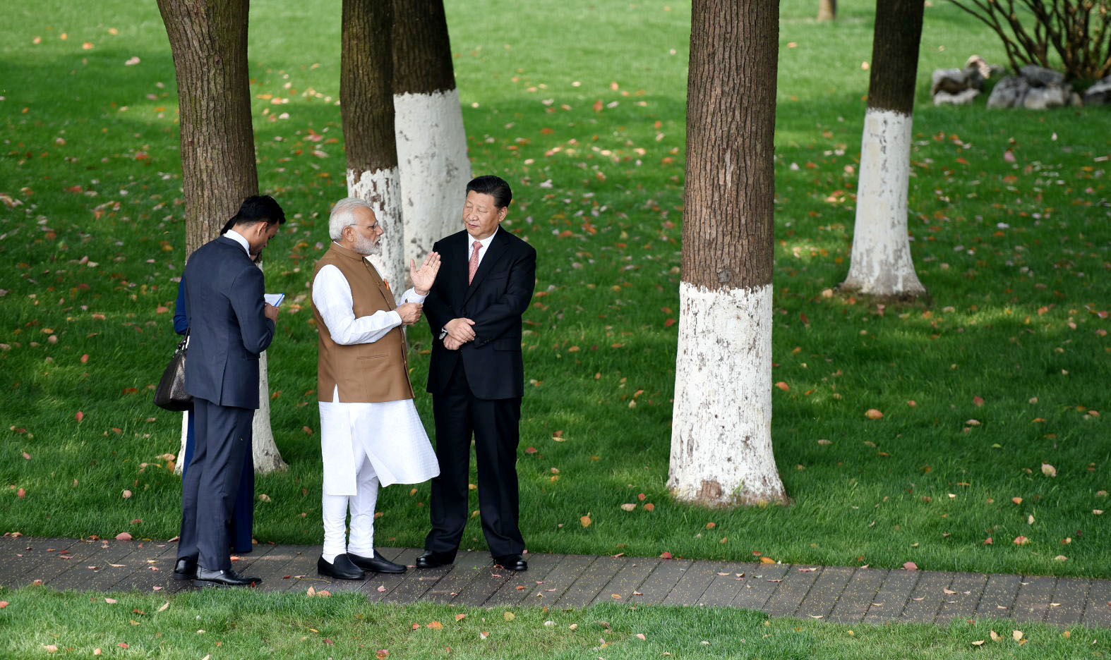 Modi og Xi tar også en spasertur&nbsp;<span>(+)</span>