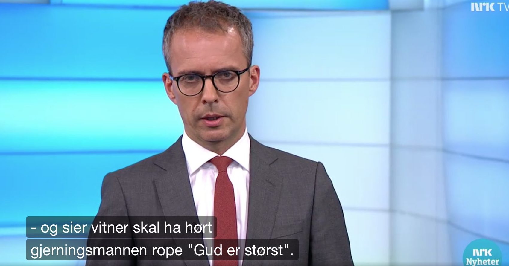 Nei, NRK, terroristen ropte IKKE «Gud er størst!»&nbsp;<span>(+)</span>