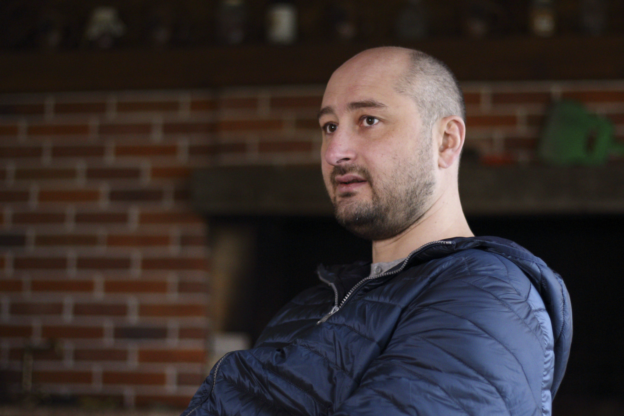 «Drept» russisk journalist dukket opp i live på pressemøte i Ukraina&nbsp;<span>(+)</span>