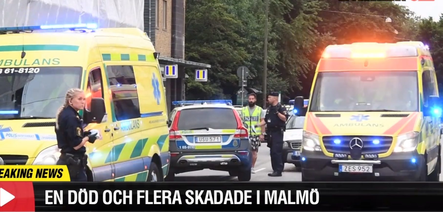 To skutt og drept på åpen gate i Malmö sentrum - fire såret&nbsp;<span>(+)</span>