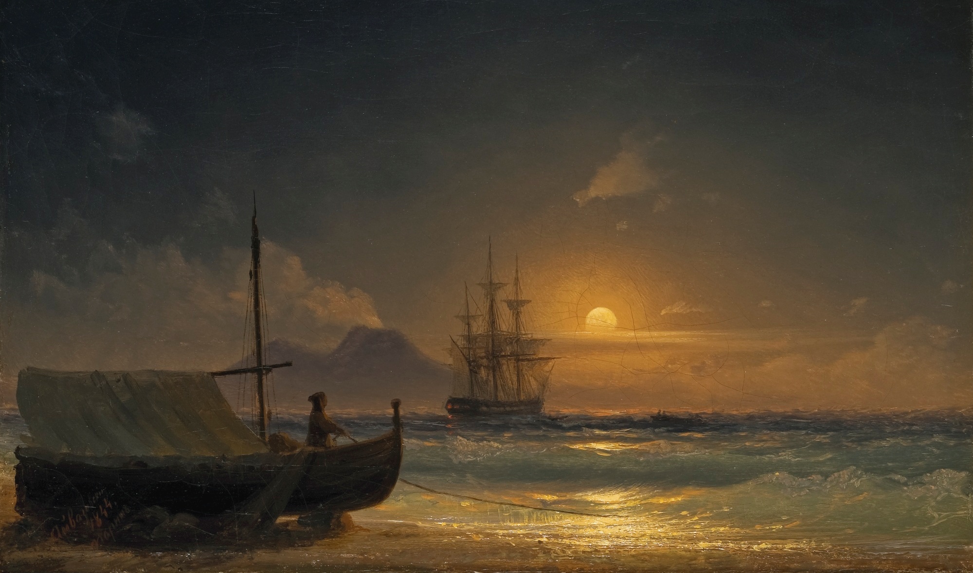 Napoli-bukten i måneskinn (1844)&nbsp;<span>(+)</span>