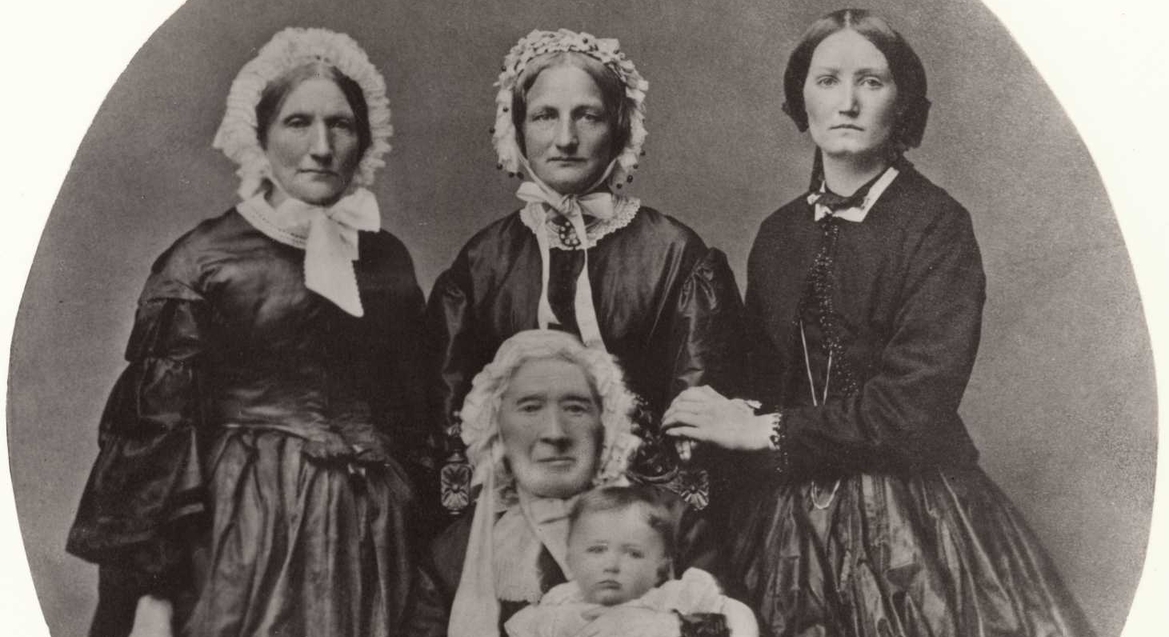 Fem generasjoner i Christiania (c.1865)&nbsp;<span>(+)</span>