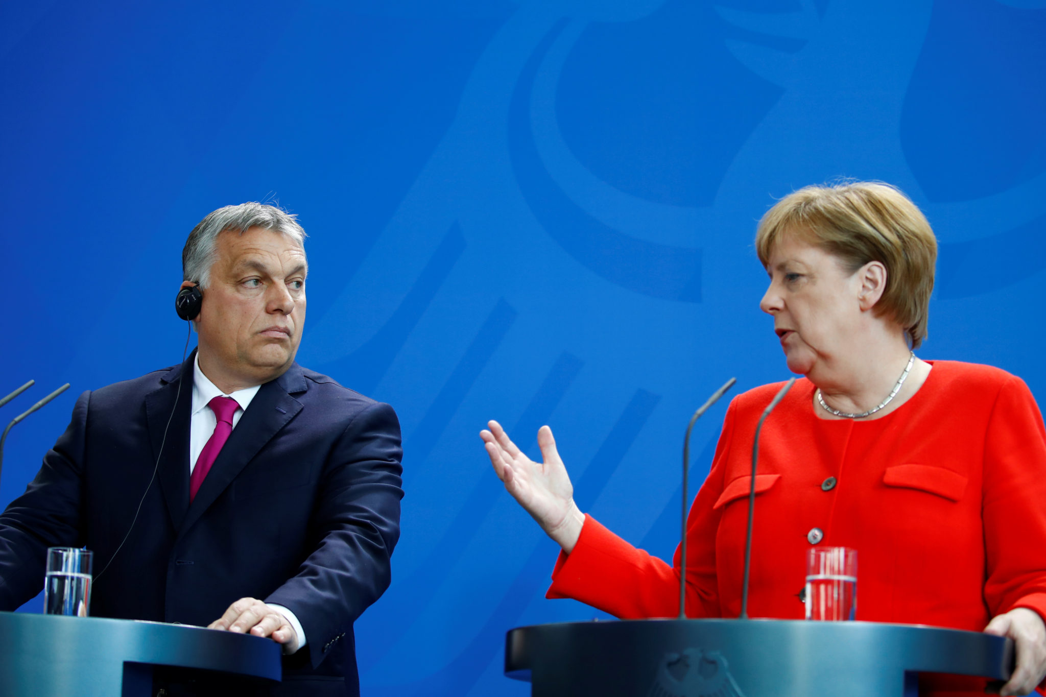 Merkel og Orban kranglet for åpent kamera&nbsp;<span>(+)</span>