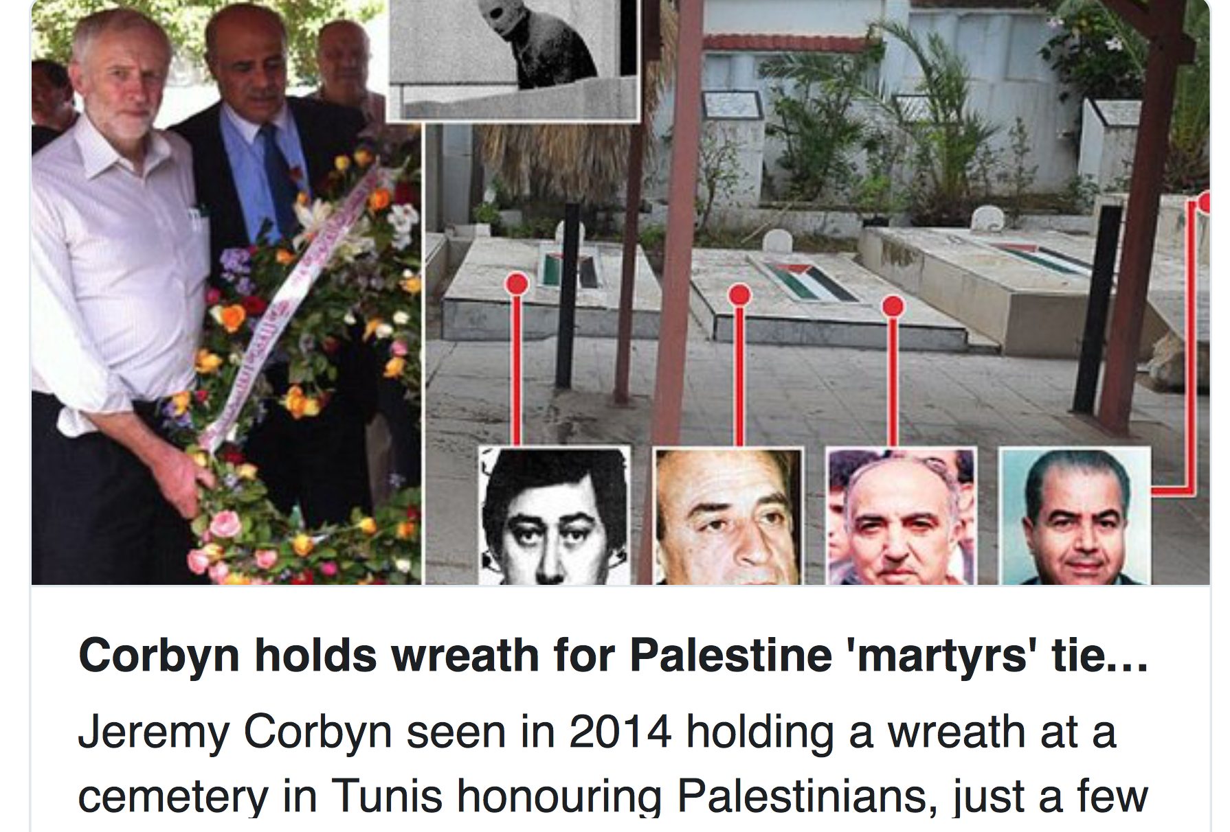 Corbyn la ned krans på graven til München-OL terrorister&nbsp;<span>(+)</span>