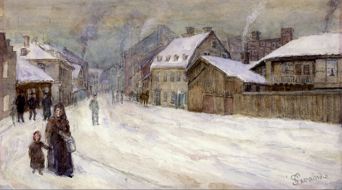 Vognmandsgaden, Kristiania (c.1900)&nbsp;<span>(+)</span>