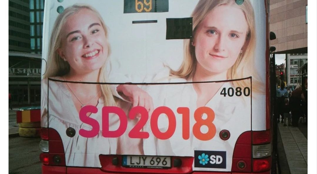 Bussjåfører nekter å kjøre med reklame for Sverigedemokratene – hevder den er «rasistisk»&nbsp;<span>(+)</span>