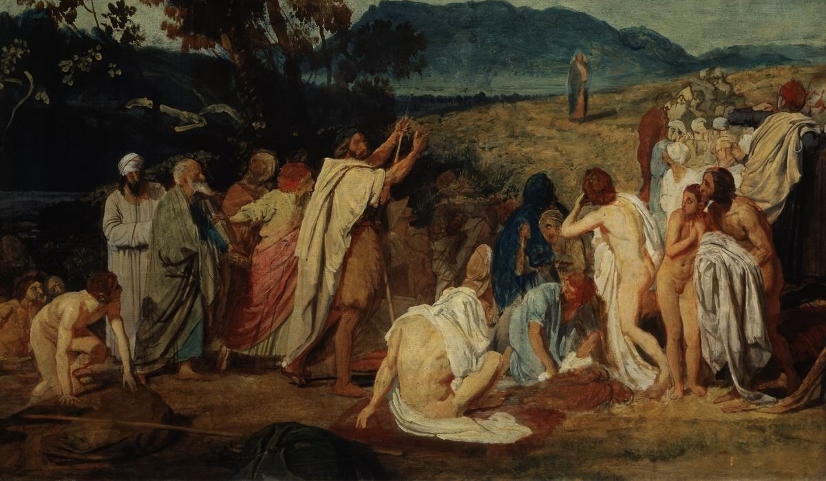 Kristus trer frem for folket, skisse (c. 1830-35)&nbsp;<span>(+)</span>