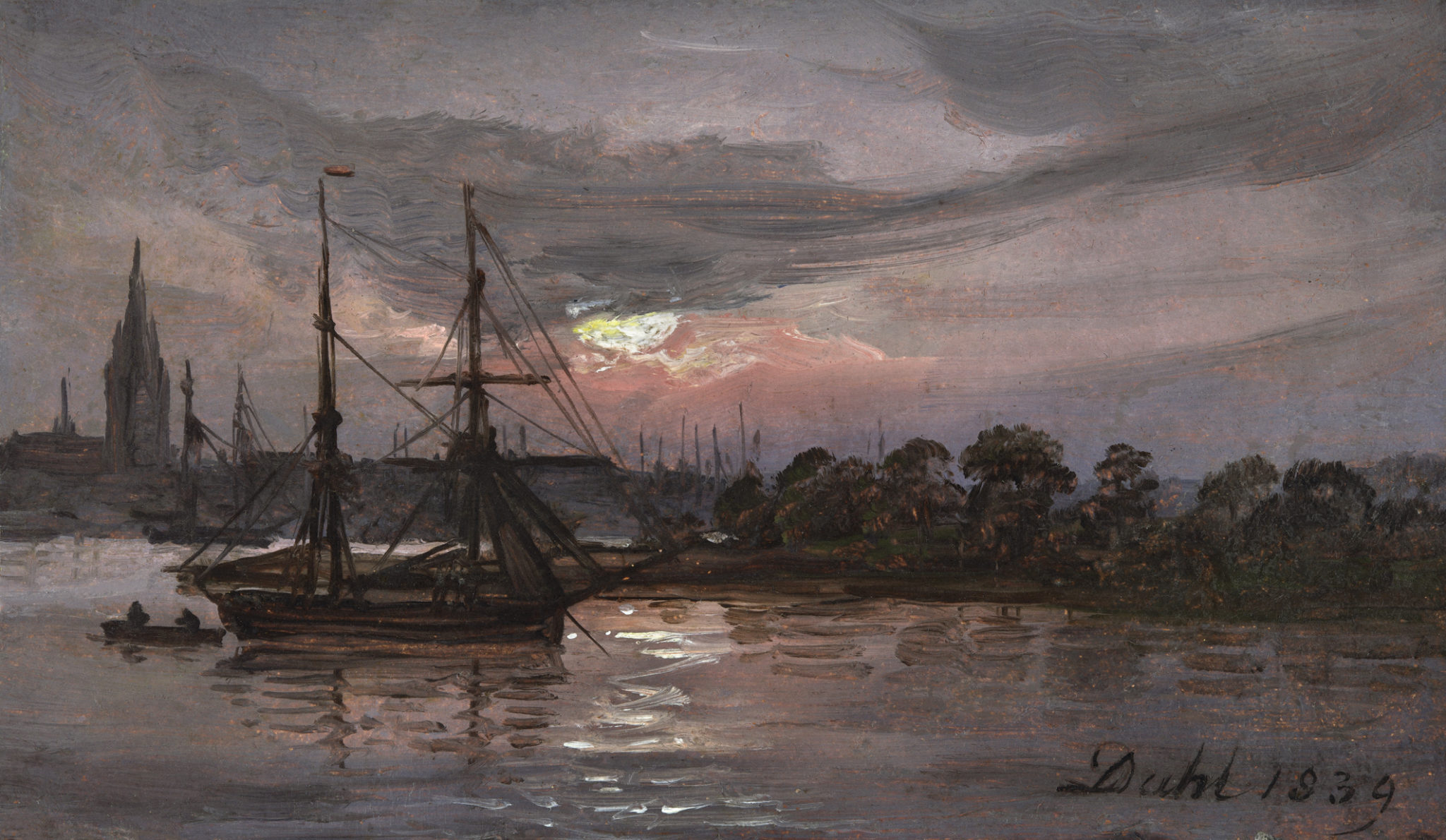 Måneskinn ved Oder i nærheten av Swinemünde (1839)&nbsp;<span>(+)</span>