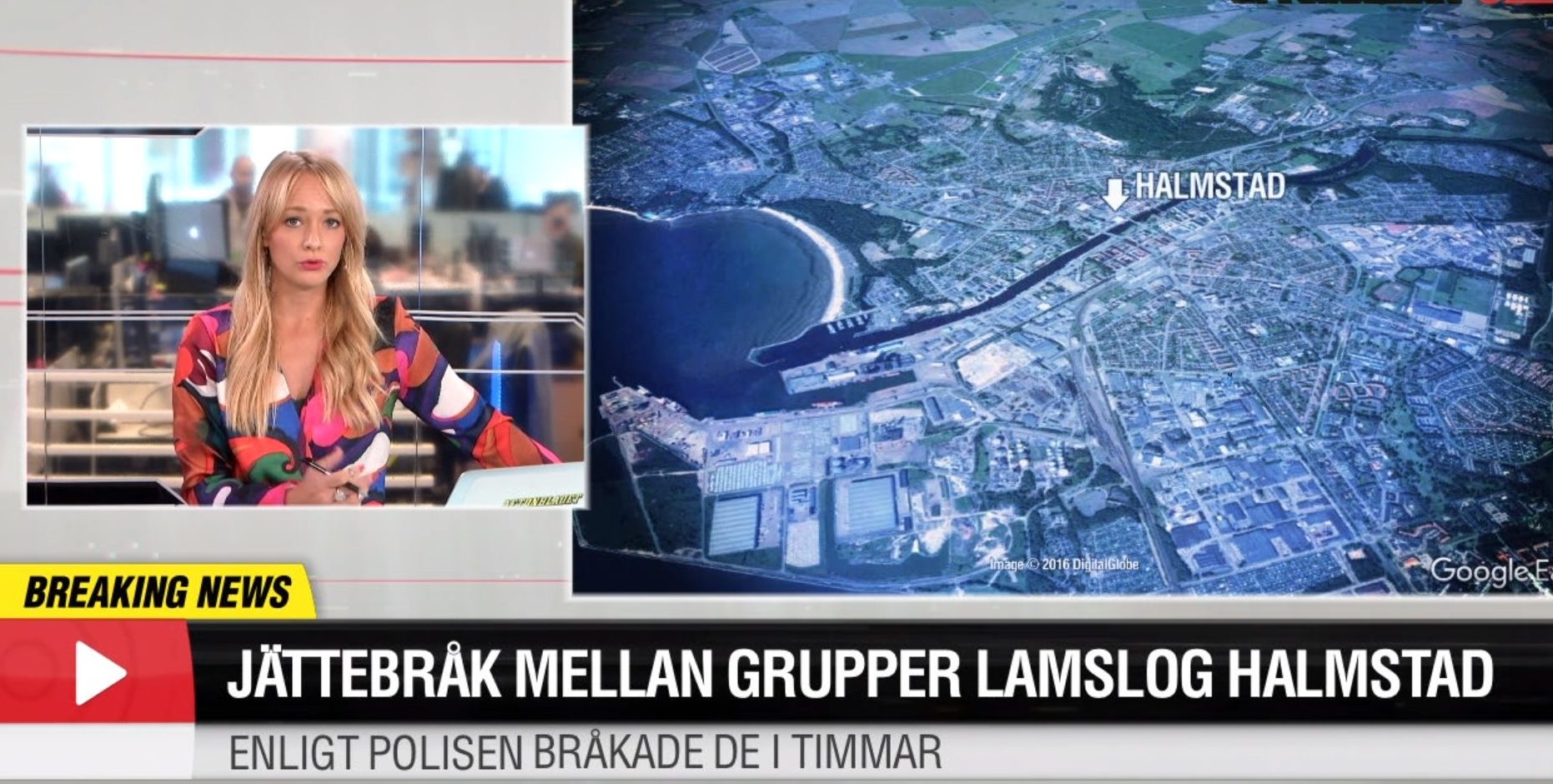 Stort slagsmål «mellom grupper» lammet Halmstad i flere timer&nbsp;<span>(+)</span>