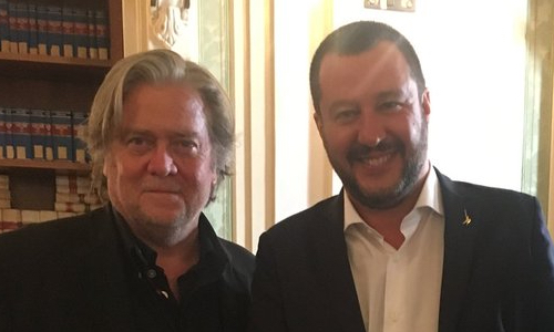Matteo Salvini slutter seg til Steve Bannons nye bevegelse&nbsp;<span>(+)</span>