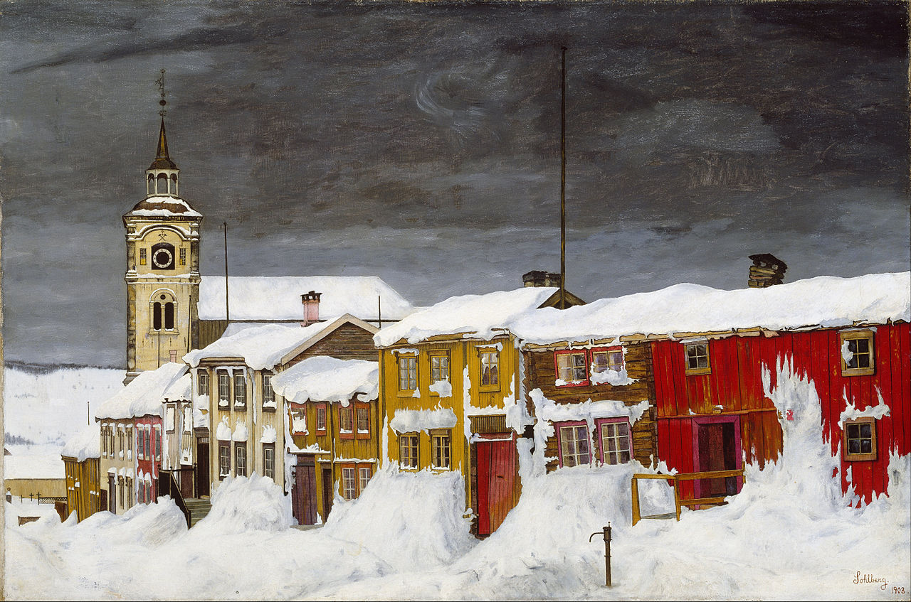 Efter snestorm, Lillegaten, Røros (1903)&nbsp;<span>(+)</span>