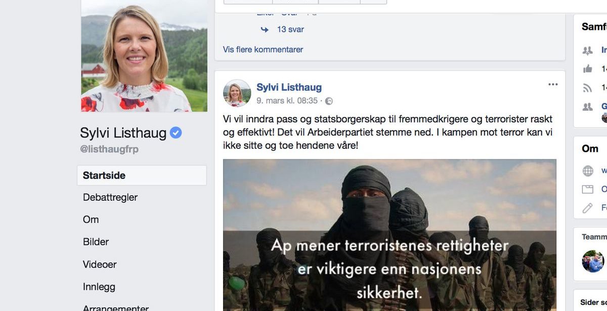 22. juli-senteret drives fra skanse til skanse: Fjerner bildet av Listhaug permanent&nbsp;<span>(+)</span>