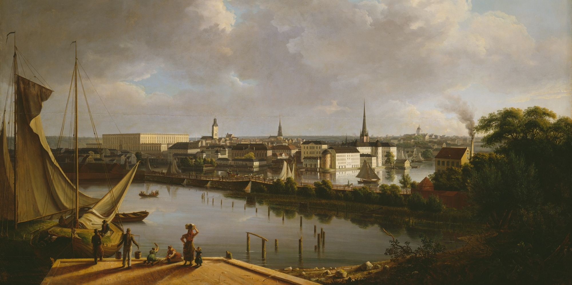 Stockholm sett fra Klaravikstranden (1827)&nbsp;<span>(+)</span>