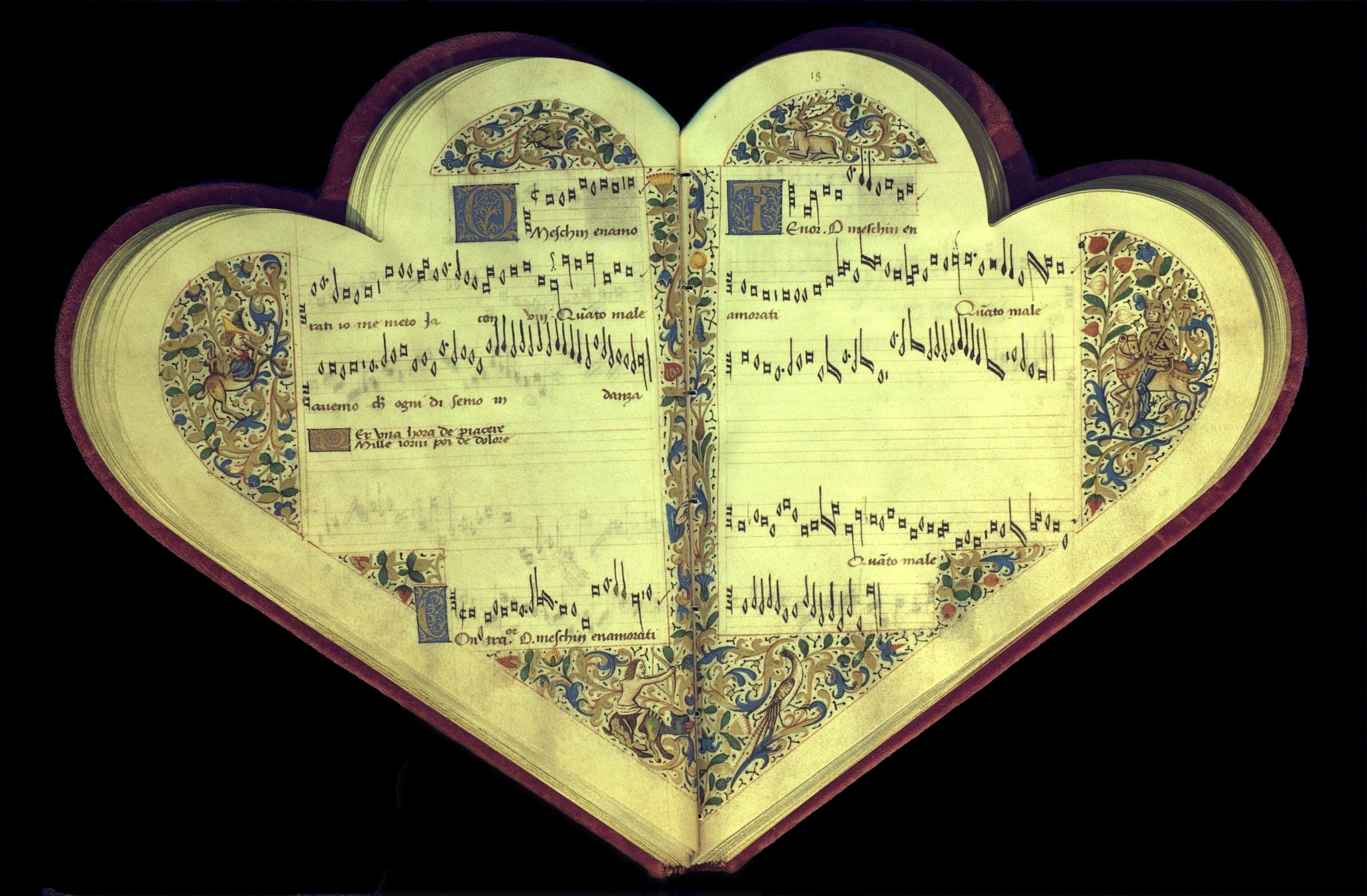 Chansonnier Cordiforme - Den hjerteformede sangbok (1470-tallet)&nbsp;<span>(+)</span>