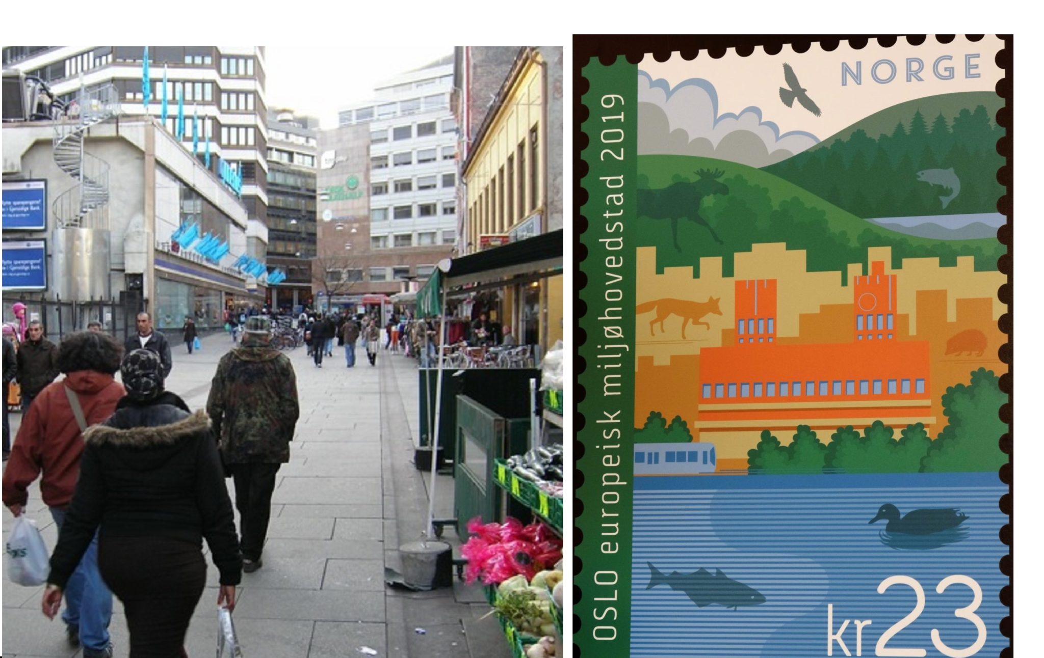 Mens vi venter på bomstasjonene: Posten hyller kåringen av Oslo til miljøhovedstad med et nytt frimerke&nbsp;<span>(+)</span>